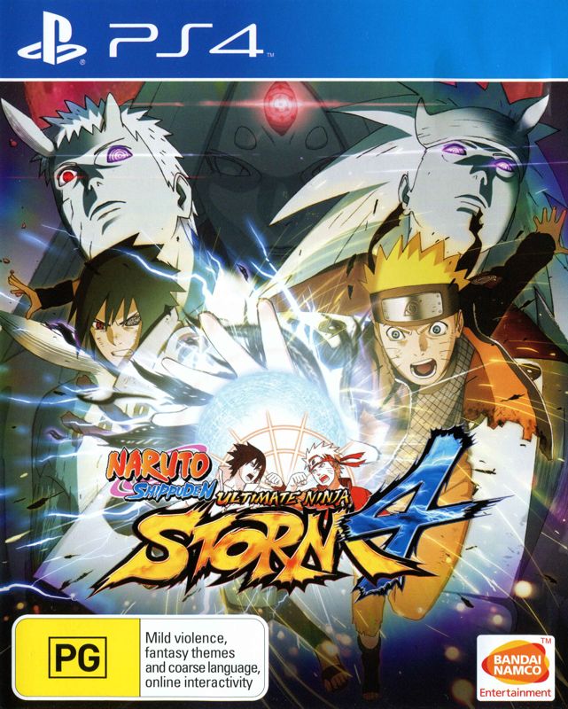 Naruto Shippuden Ultimate Ninja Storm 4 box art for Playstation 4
